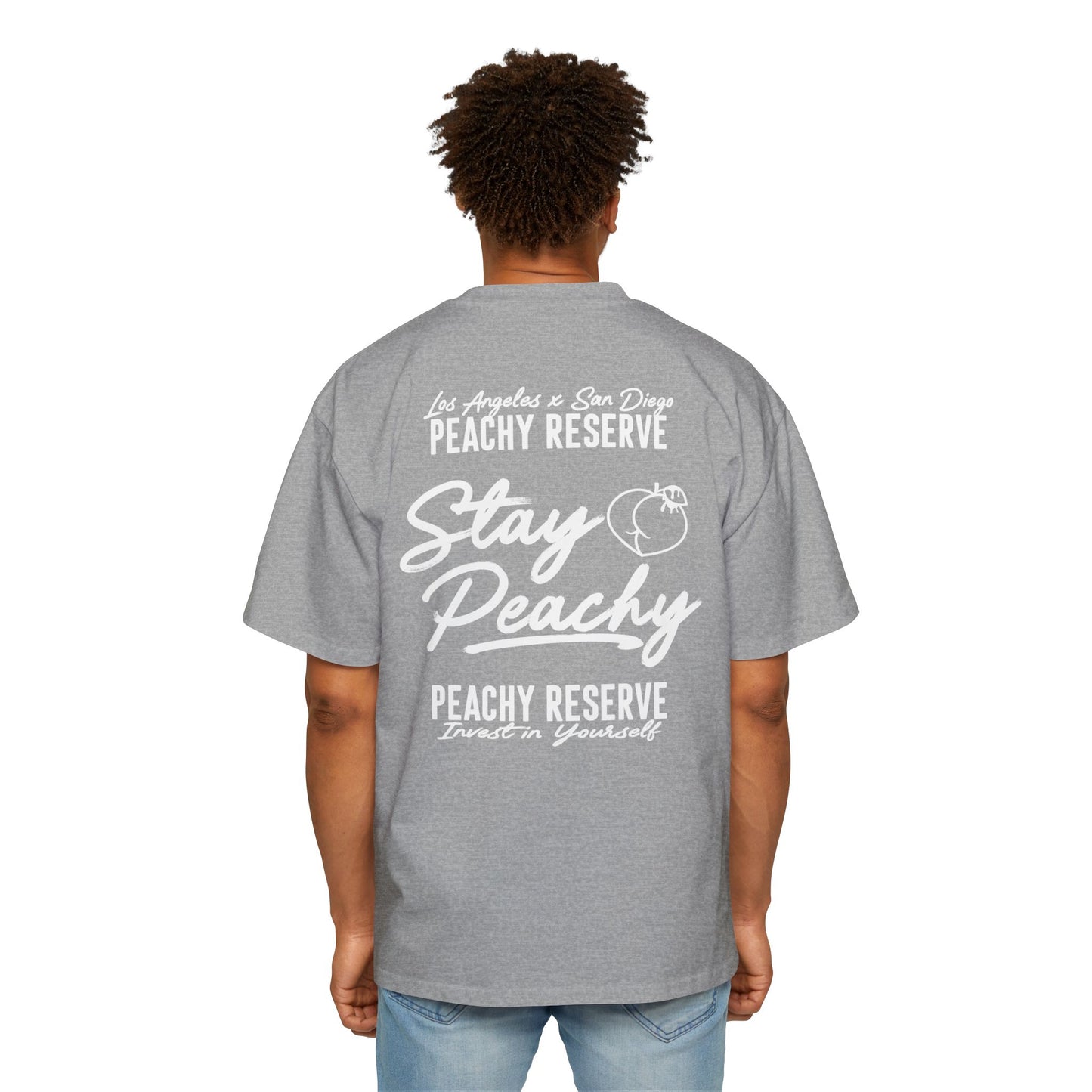 Stay Peachy Premium Tee - Men's Oversized Tee